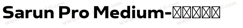 Sarun Pro Medium字体转换